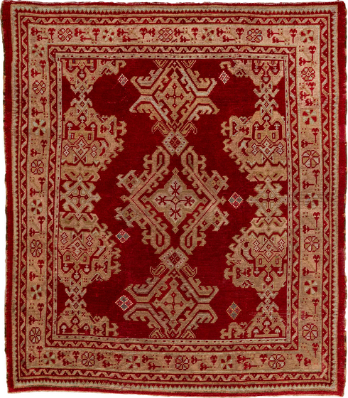 Antique Oushak Area Rug (6' x 6')